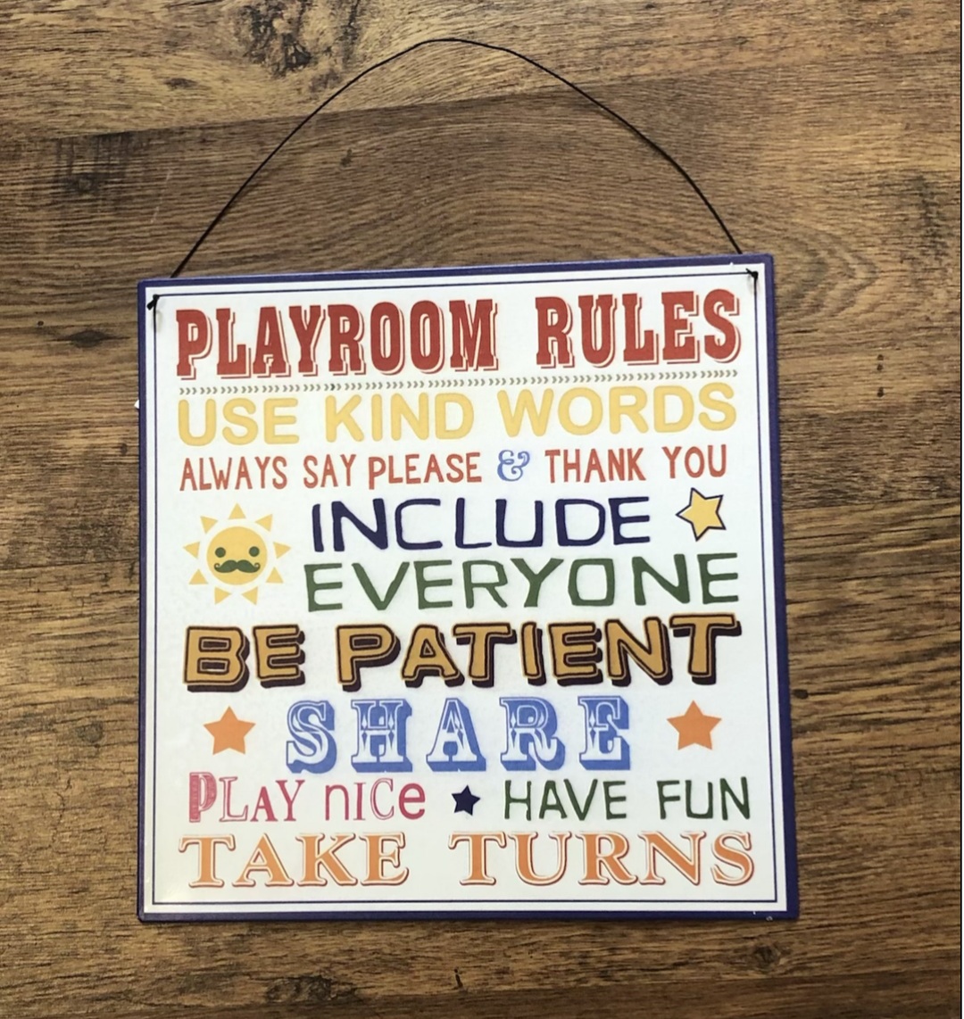 Signs store for playroom