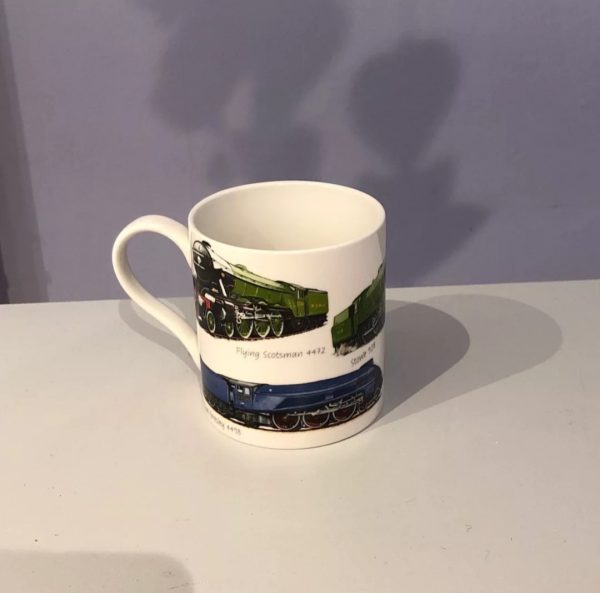 Vintage classic vehicle train mug