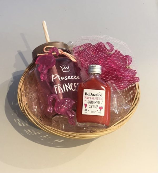 Drink shimmer party gift basket