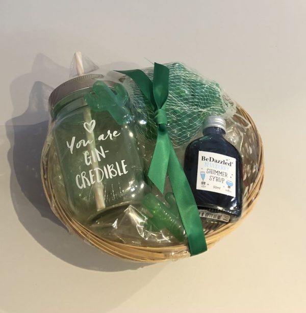 You're Gin-credible drink shimmer party gift basket